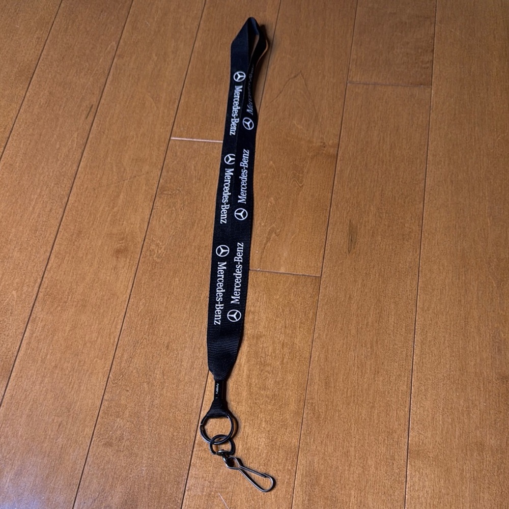 Mercedes Benz Black Lanyard